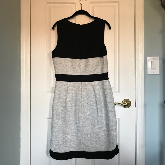 Black & White Tweed Work Dress - Picture 2 of 4